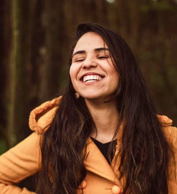 Woman smiling