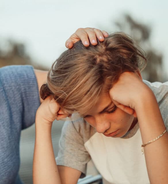 Boy upset